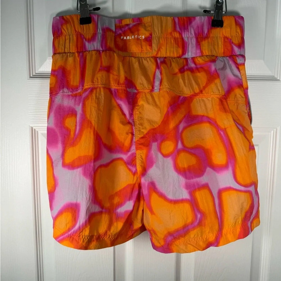 Fabletics Ultra High-Waisted Nylon Short Pink Escape Large Summer Madness Large - Picture 7 of 7